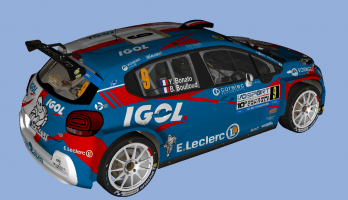 Décalcomanies 1/18 Citroën C3 Bonato Rally Catalunya 2022 - Modèle Réduit Rallye