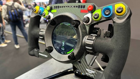 Fanatec Launches Bentley GT3 Wheel, Shows Handbrake & More New Gear