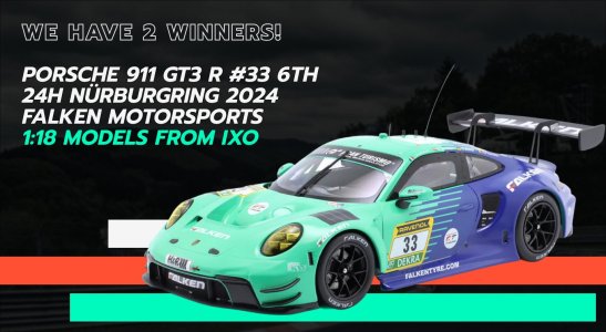 The Winners Of Our Two 1:18 Porsche 911 GT3 R Models