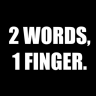 2Words1Finger