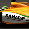 Orange And White Force India VJM09