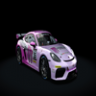 Porsche Cayman GT4 Skin for Guerilla Mods Porsche No 55 (OLD VERSION)