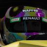 Cartoon Style Renault Career Mode Helmet