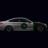 Optixxxx's Black & White Green Trim BMW M4 Skin