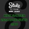 KICK SAUBER 2024 RACE SUITS (THIS MOD WON'T BE CONTINUED)