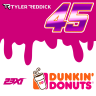 #45 Tyler Reddick Dunkin Donuts 23xi Concept