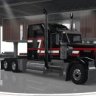 Kenworth W900 Custom Black, Red and White Skin