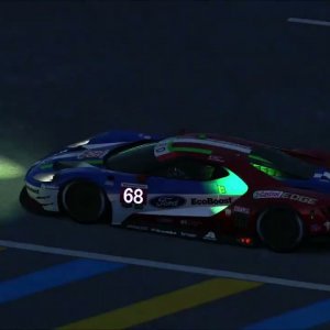 Assetto Corsa Ford GTLM Le Mans night race 3 laps hard battle mixed GT3 GTE Sol ACC PPFilter