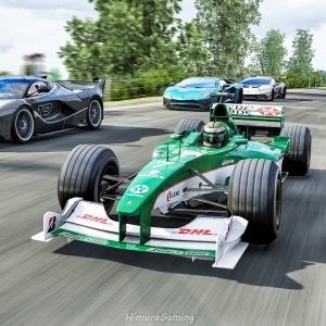 Jaguar R1 2000 Formula 1 Car At 1966 SPA With Supercars Traffic | Assetto Corsa