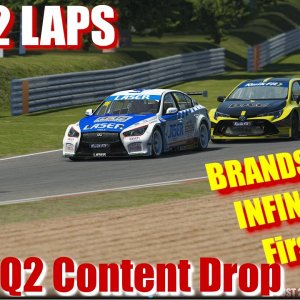 rFactor2 Q2 Content Drop - Brands Hatch - Infiniti Q50 - First Look - 4K Ultra - JUST 2 LAPS