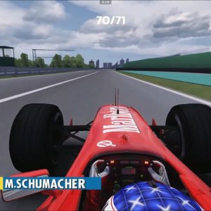 Michael Schumacher OnBoard Race Start - Brazil 2000 - Assetto Corsa