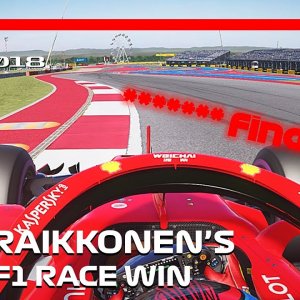 Kimi Raikkonen's Last Lap of the 2018 Unites States Grand Prix! | #assettocorsa