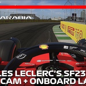 Two Laps with Charles Leclerc at Jeddah! | 2023 Saudi Arabian Grand Prix | #assettocorsa