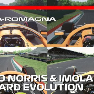 Evolution of Lando Norris and Imola (2020-23) | #assettocorsa