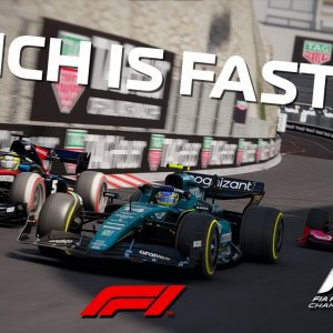 F1 VS F2 VS F3 Speed Comparison At MONACO!