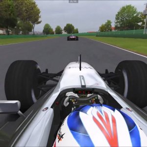 F1 Imola 2003 - Kimi Raikkonen OnBoard Race Lap - Assetto Corsa