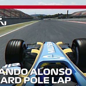 Fernando Alonso's Pole Lap at Home | 2006 Spanish Grand Prix | #assettocorsa