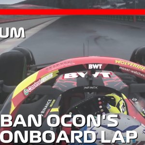 Esteban Ocon's Onboard Lap at a rainy Spa! | 2024 Belgian Grand Prix | #assettocorsa