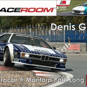 RaceRoom Competition Winning Lap - Mantorp Park Long - BMW M1 Procar - Denis Gicquel - 1.18:781