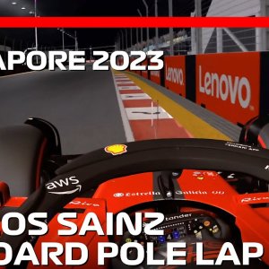 Carlos Sainz' Pole Lap | 2023 Singapore Grand Prix | #assettocorsa