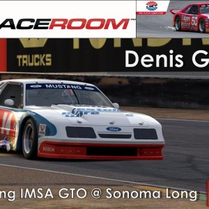 RaceRoom Competition Winning Lap - Sonoma Long - Ford Mustang IMSA GTO - Denis Gicquel - 1.34:130