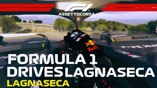 Formula1 Driving On Lagna seca AssettoCorsa